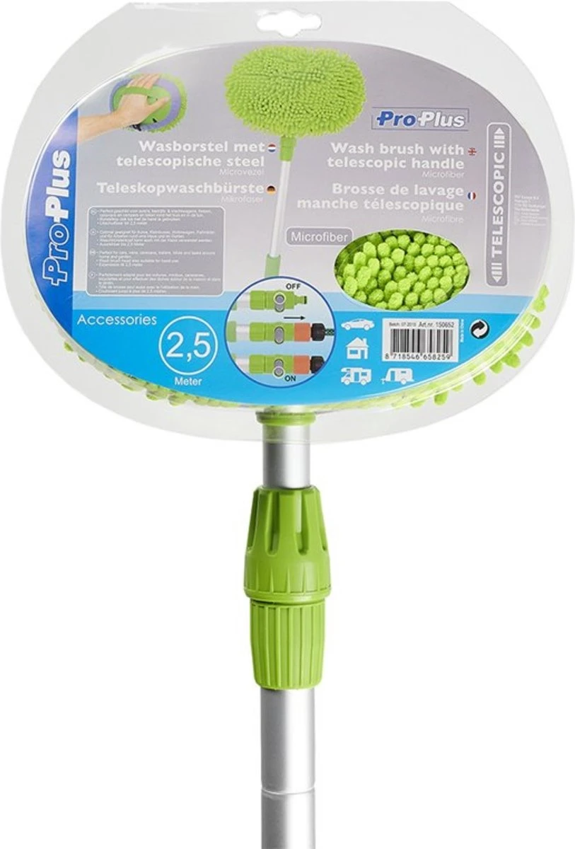 PROPLUS Pro Plus Wasborstel Chenille - Telescopische Steel - Uitschuifbaar Tot 2.50 Meter 11 PROPLUS Pro Plus Wasborstel Chenille - Telescopische Steel - Uitschuifbaar Tot 2.50 Meter - Afbeelding 11