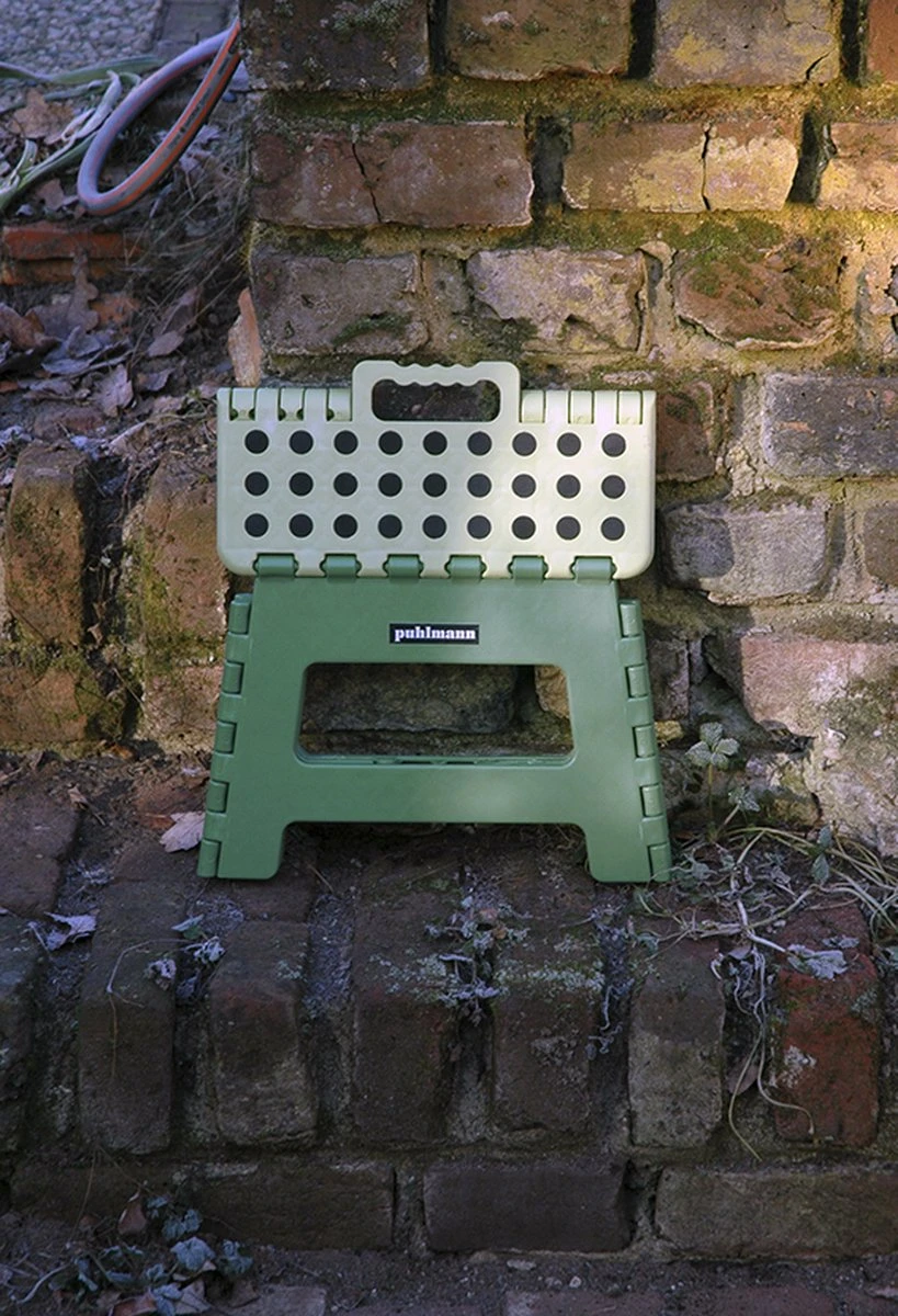 PUHLMANN - Inklapbare Kruk, JAMES, Plastic, Groen, 22 Cm Hoog, Max 100kilo 3 PUHLMANN - Inklapbare Kruk, JAMES, Plastic, Groen, 22 Cm Hoog, Max 100kilo - Afbeelding 3