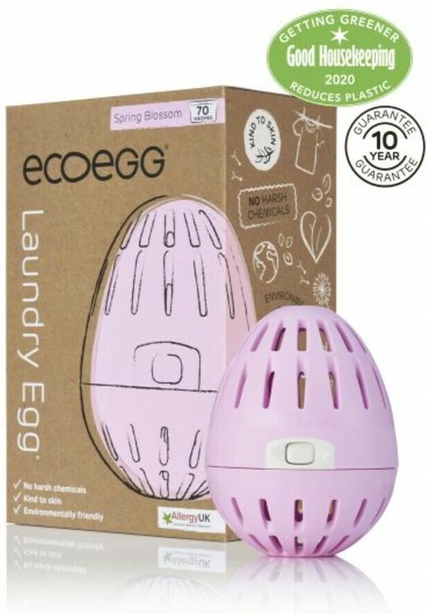 Eco-egg Wasbol Springbloesem 70 - Wasbeurten 2 Eco-egg Wasbol Springbloesem 70 - Wasbeurten - Afbeelding 2