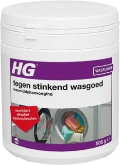 HG Tegen Stinkend Wasgoed Wasmiddeltoevoeging - 500gr - Verwijdert Stankmoleculen - Voor 16 Wasbeurten -HG Sales 877x1200 2