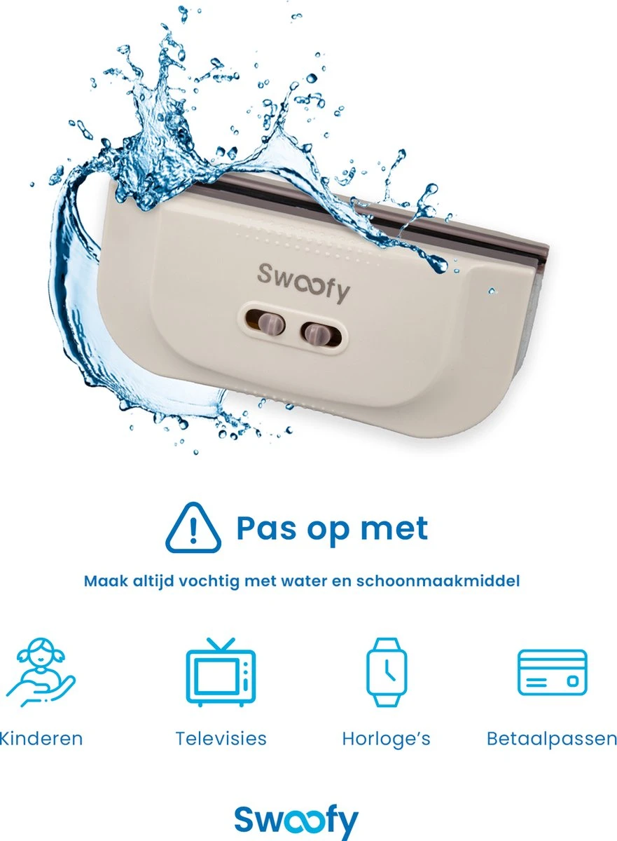 Swoofy® Magnetische Ramenwasser – Dubbelglas - Raamwasser – 3-35mm – Wit 6 Swoofy® Magnetische Ramenwasser – Dubbelglas - Raamwasser – 3-35mm – Wit - Afbeelding 6