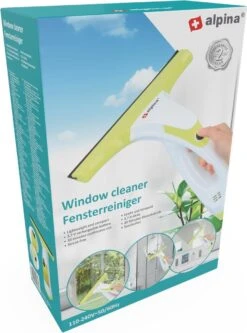 Alpina Elektrische Ramenwasser - Ruitenreiniger 635GR - Oplaadbare Raamtrekker - 3,7V Lithiumbatterij - Batterijduur 30 Minuten - 70ML Waterreservoir - Wit/Geel -HG Sales 889x1200 2