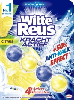 Alternative view of Witte Reus Kracht Actief Toiletblok - Citrus - WC Blokjes Voordeelverpakking - 10 Stuks