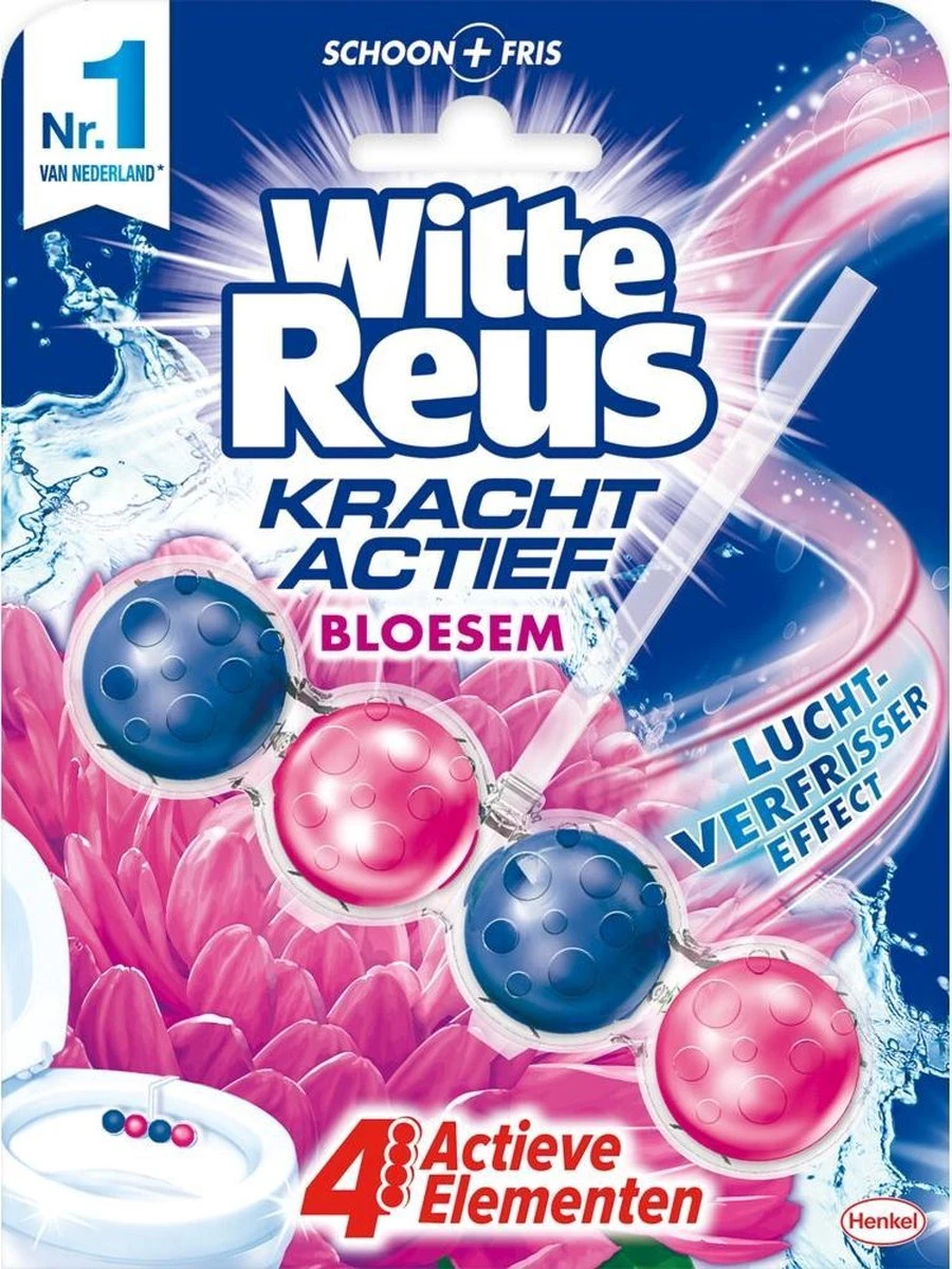 Witte Reus Kracht Actief Toiletblok - Bloesem - WC Blokjes Voordeelverpakking - 10 Stuks 6 Witte Reus Kracht Actief Toiletblok - Bloesem - WC Blokjes Voordeelverpakking - 10 Stuks - Afbeelding 6