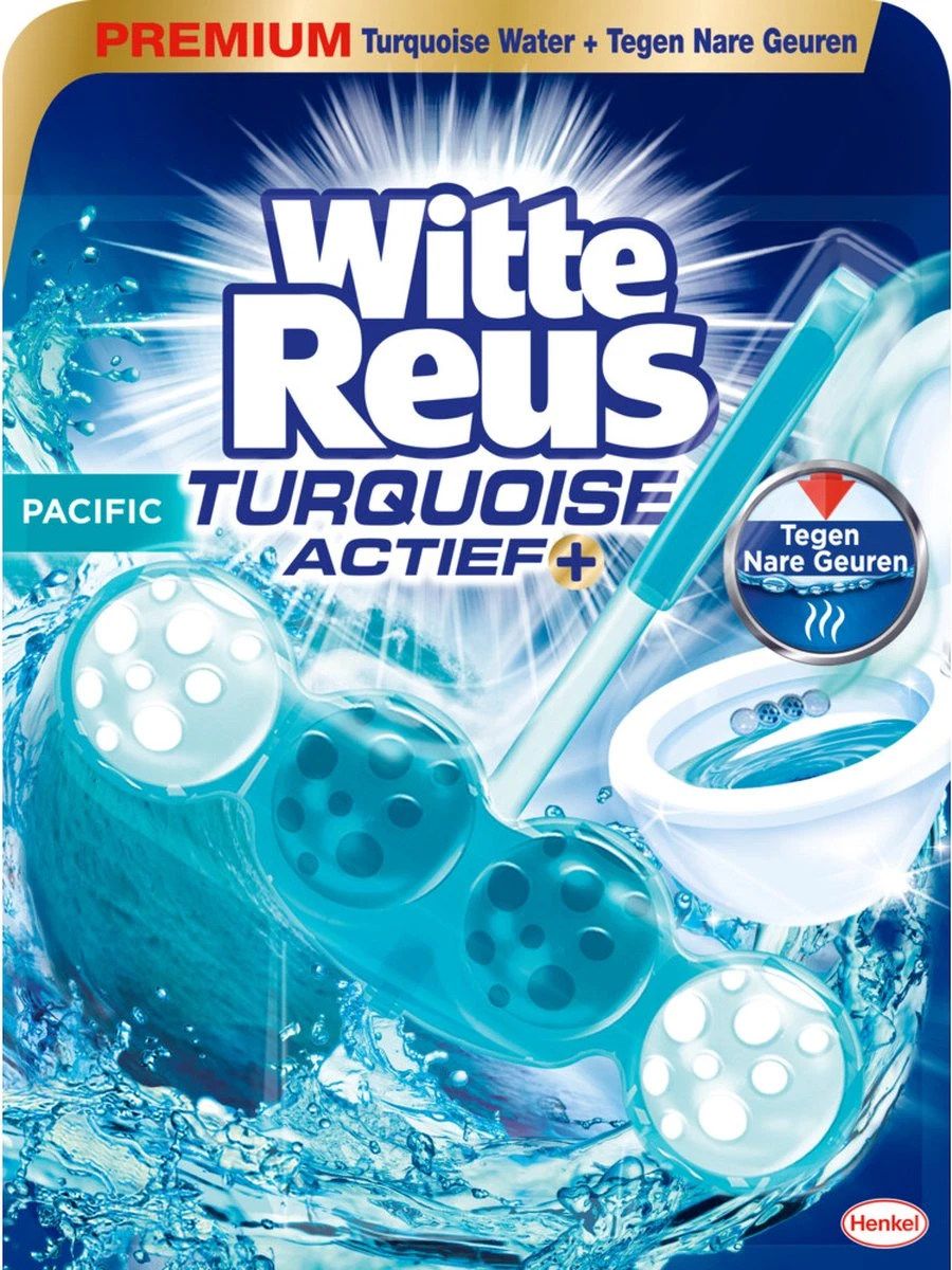 Witte Reus Turquoise Actief Toiletblok - Pacific - WC Blokjes Voordeelverpakking - 10 Stuks 3 Witte Reus Turquoise Actief Toiletblok - Pacific - WC Blokjes Voordeelverpakking - 10 Stuks - Afbeelding 3