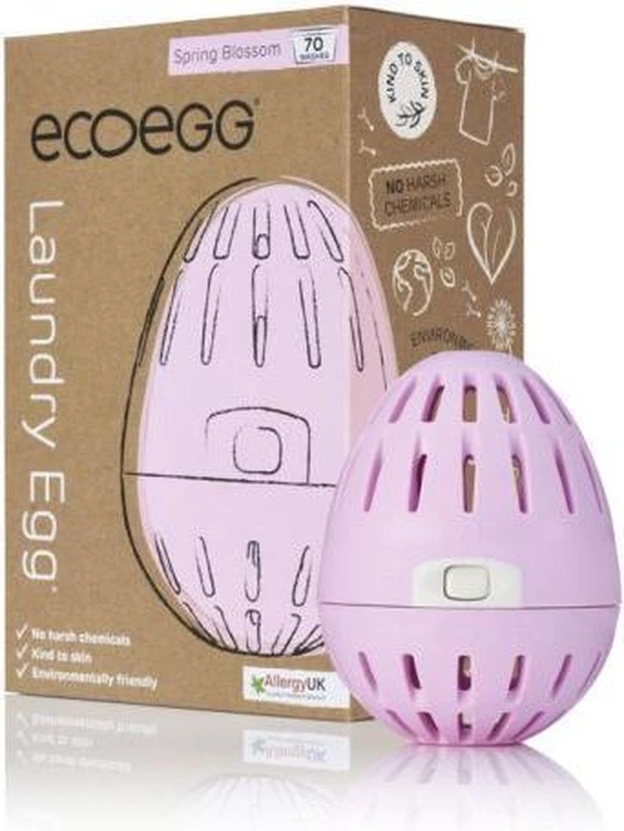 Eco-egg Wasbol Springbloesem 70 - Wasbeurten 11 Eco-egg Wasbol Springbloesem 70 - Wasbeurten - Afbeelding 11