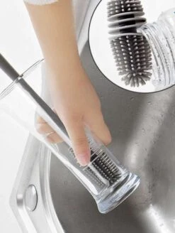 Merkloos Afwasborstel Voor Lange Glazen - Siliconenborstel Lange Glazen - Baby Flessenborstel - Duurzame Afwasborstel - Siliconen Afwasborstel -HG Sales 905x1200