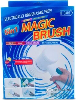 B-care Magic Brush - Elektrische Multifunctionele Schoonmaakborstel - 7 Opzetstukken - Wasborstel - Poetsmachine - Schrobborstel - Handborstel - Werkborstel - Schrobber - Boorborstel - Reinigingsborstel -HG Sales 914x1200