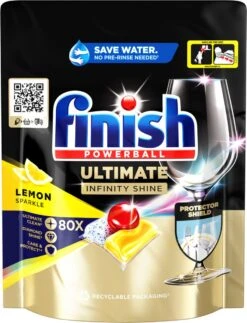 Finish Ultimate Infinity Shine Citroen Vaatwastabletten - 80 Capsules -HG Sales 917x1200 2