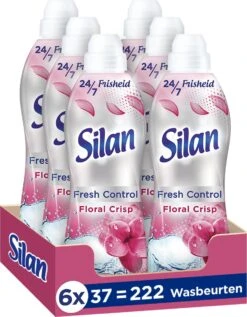 Silan Floral Crisp Wasverzachter - 6 X 37 Wasbeurten - Voordeelverpakking