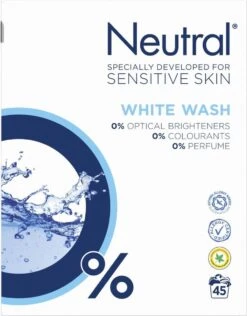 Neutral 0% Wit Parfumvrij Waspoeder - 45 Wasbeurten - Wasmiddel -HG Sales 939x1200 1