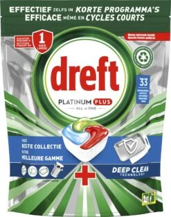 Dreft Platinum Plus All In One Deep Clean - Vaatwastabletten - Voordeelverpakking 4 X 33 Stuks 11 Dreft Platinum Plus All In One Deep Clean - Vaatwastabletten - Voordeelverpakking 4 X 33 Stuks -HG Sales 948x1200 2