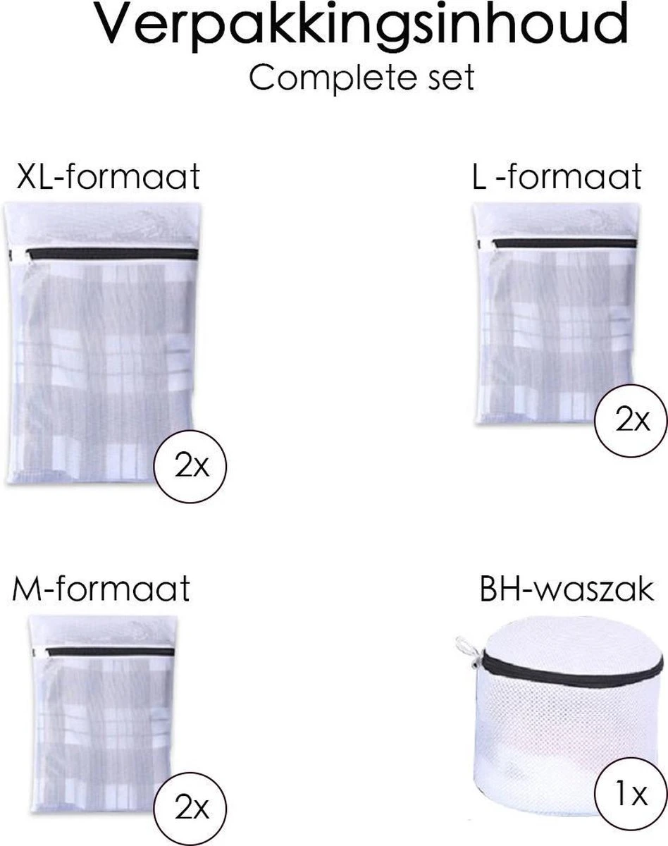 Merkloos Waszakken - Wasnetten - Bescherm Je Wasgoed En Wasmachine - Packing Cubes - Travel Organizer - 7 Stuks 6 Merkloos Waszakken - Wasnetten - Bescherm Je Wasgoed En Wasmachine - Packing Cubes - Travel Organizer - 7 Stuks - Afbeelding 6