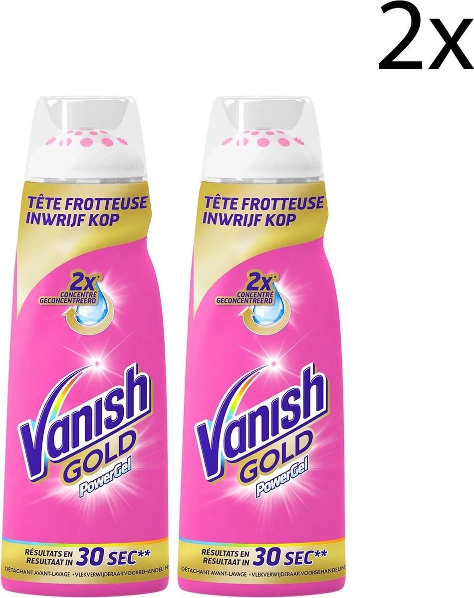 Vanish Oxi Action Gold Powergel Vlekverwijderaar - 200ml X2 1 Vanish Oxi Action Gold Powergel Vlekverwijderaar - 200ml X2