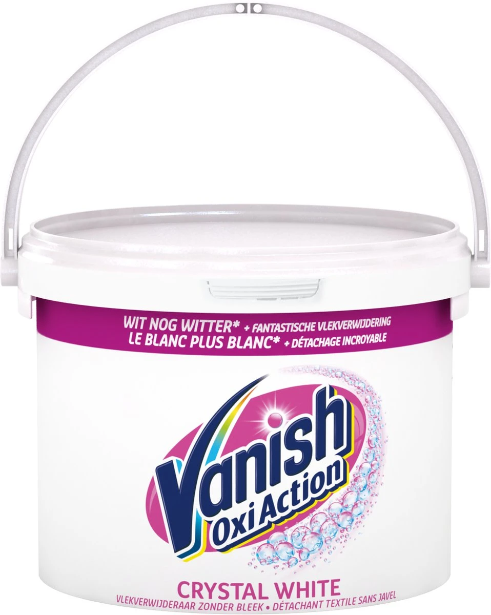Vanish Oxi Action Crystal White Base Poeder - Voor Witte Was - 2,4 Kg 7 Vanish Oxi Action Crystal White Base Poeder - Voor Witte Was - 2,4 Kg - Afbeelding 7