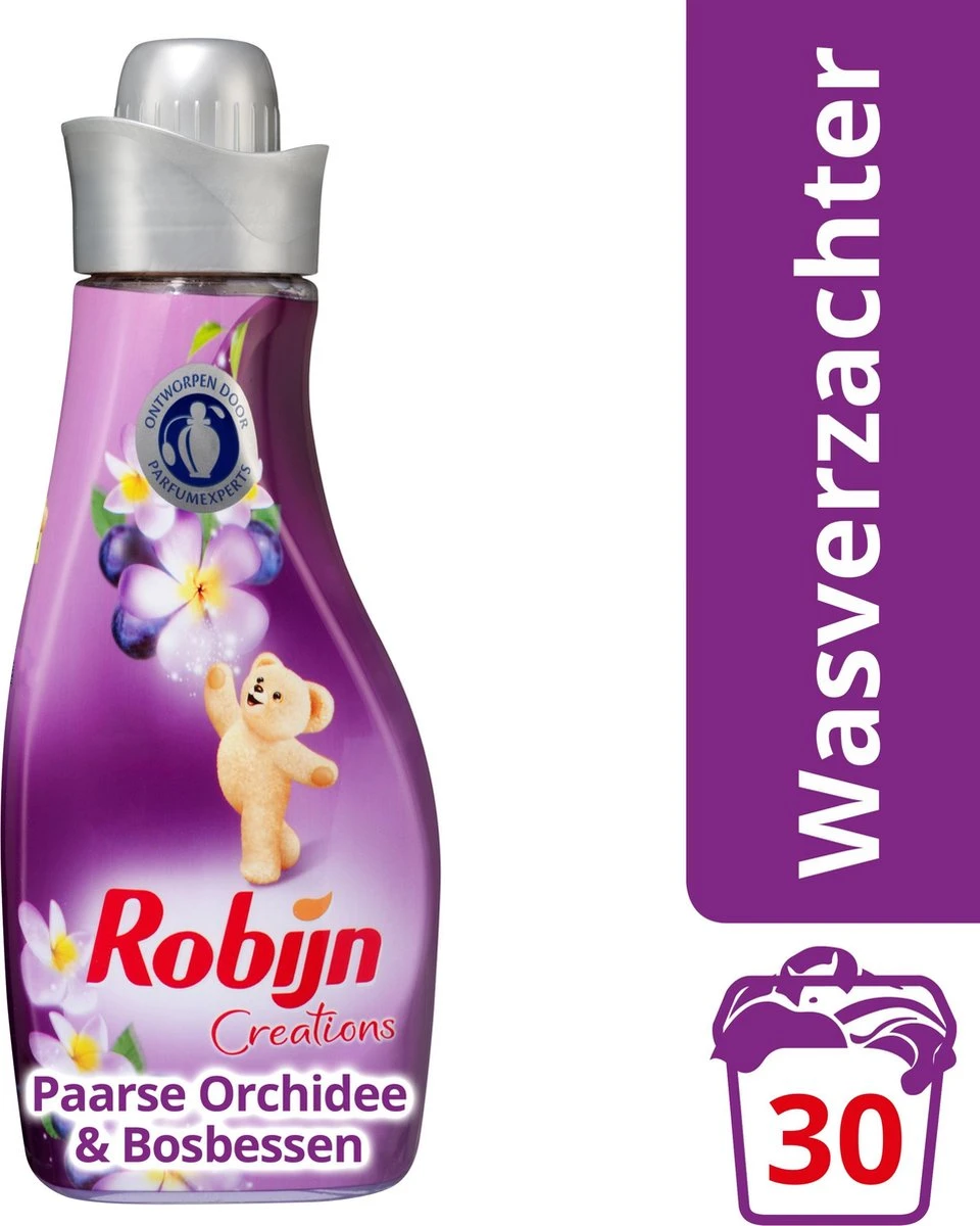Robijn Creations Paarse Orchidee & Bosbessen - 30 Wasbeurten - Wasverzachter 1 Robijn Creations Paarse Orchidee & Bosbessen - 30 Wasbeurten - Wasverzachter