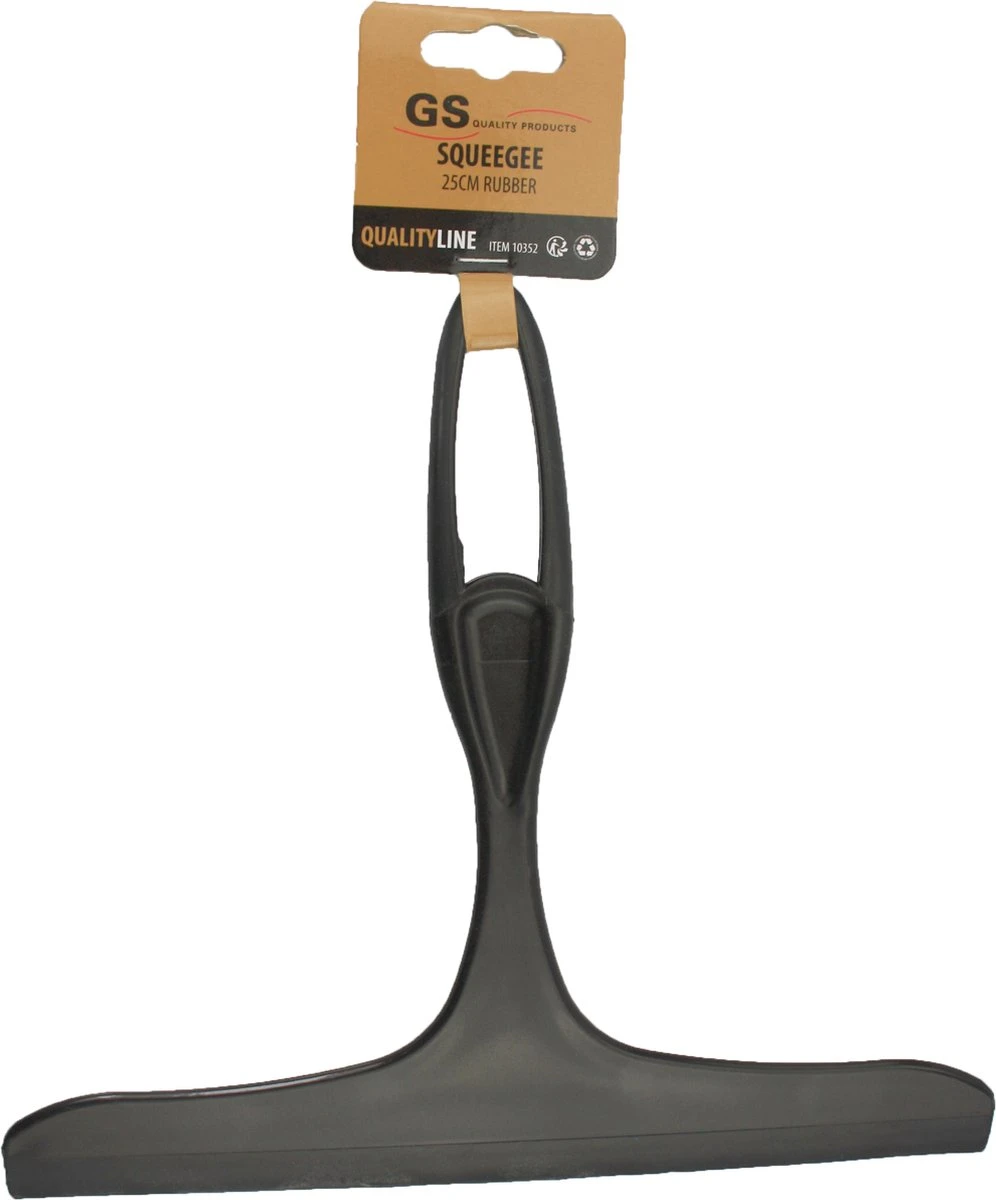GS Raamwisser Zwart 25 Cm - Raamtrekker - Wisser Voor Douche , Badkamer En Auto 3 GS Raamwisser Zwart 25 Cm - Raamtrekker - Wisser Voor Douche , Badkamer En Auto - Afbeelding 3